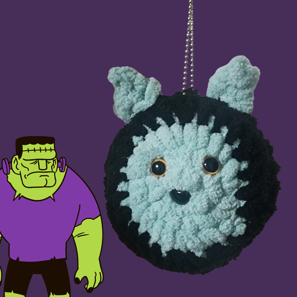 Frankencat Keychain Crochet Pattern – A Purrfectly Spooky Stitch!