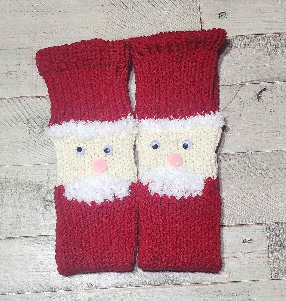 🎅 Knit Cute & Cozy Santa Socks on a 22-Pin Knitting Machine