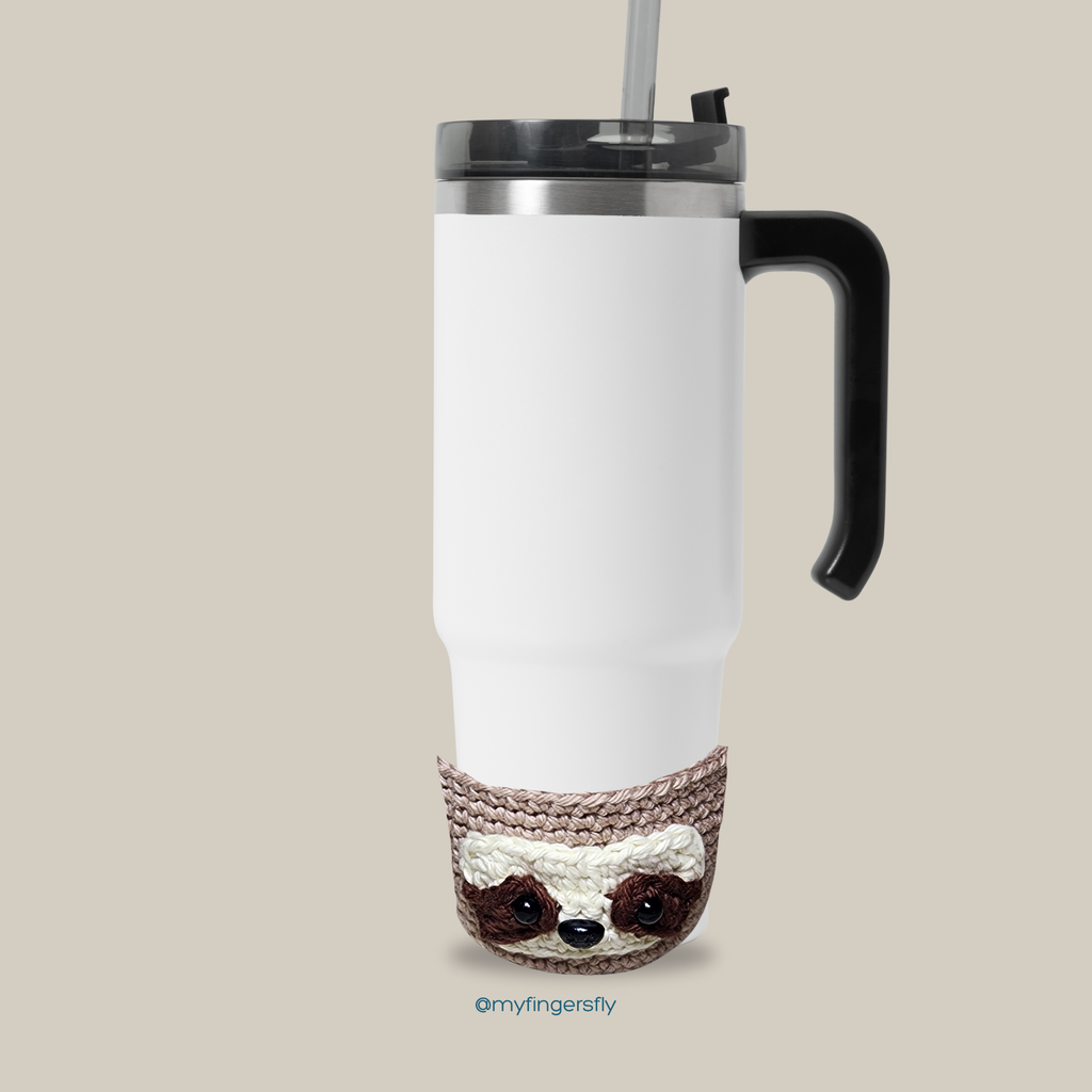 Sloth Tumbler Boot Crochet Pattern