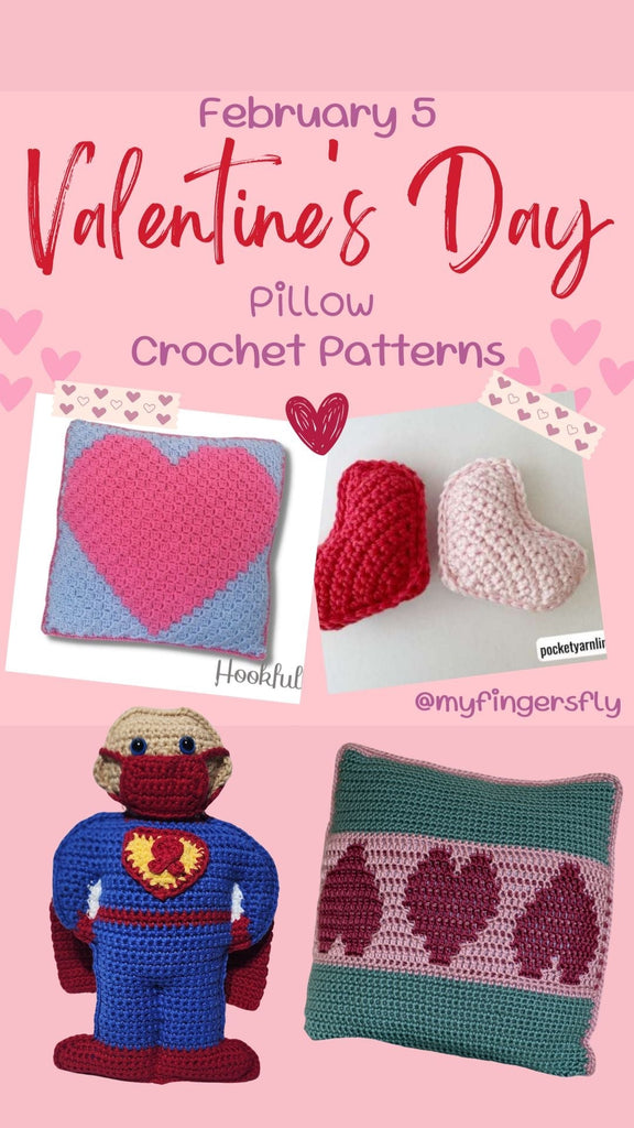 Valentine Advent Calendar Day 5 - Pillow Crochet Patterns