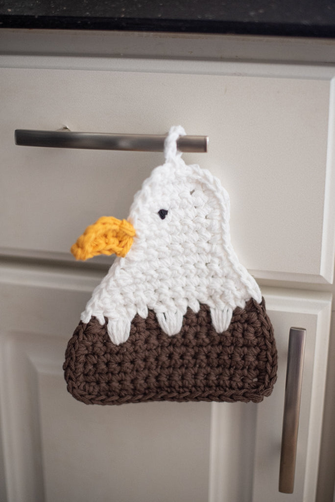 Bald Eagle Crochet Potholder