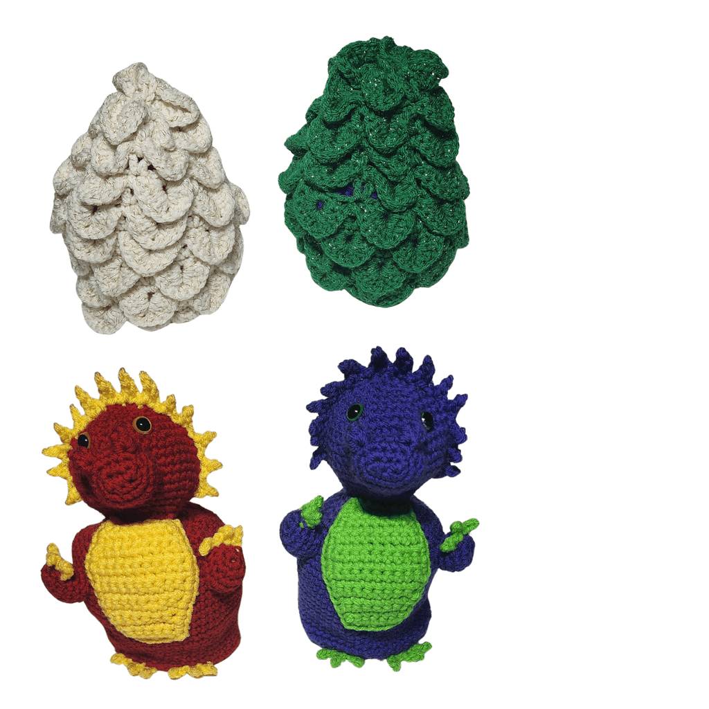 Reversible Dragon Egg & Baby Dragon Amigurumi