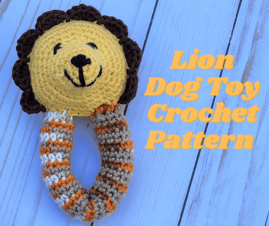 World Lion Day - Lion Dog Toy Crochet Pattern