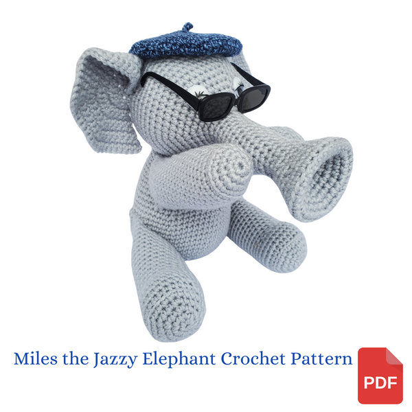Miles the Jazzy Elephant Crochet Pattern
