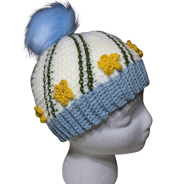 Ophelia Crochet Beanie Pattern, PDF Download - Crochet Meets Shakespeare