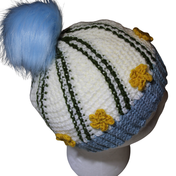 Ophelia Crochet Beanie Pattern, PDF Download - Crochet Meets Shakespeare