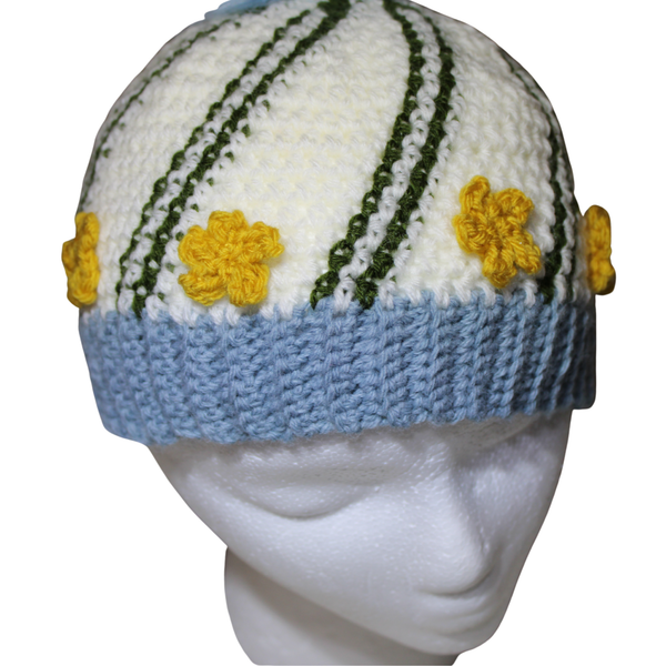 Ophelia Crochet Beanie Pattern, PDF Download - Crochet Meets Shakespeare