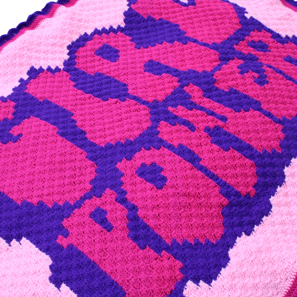 Girl Power Afghan β Handmade Crochet Blanket Celebrating Strong Women
