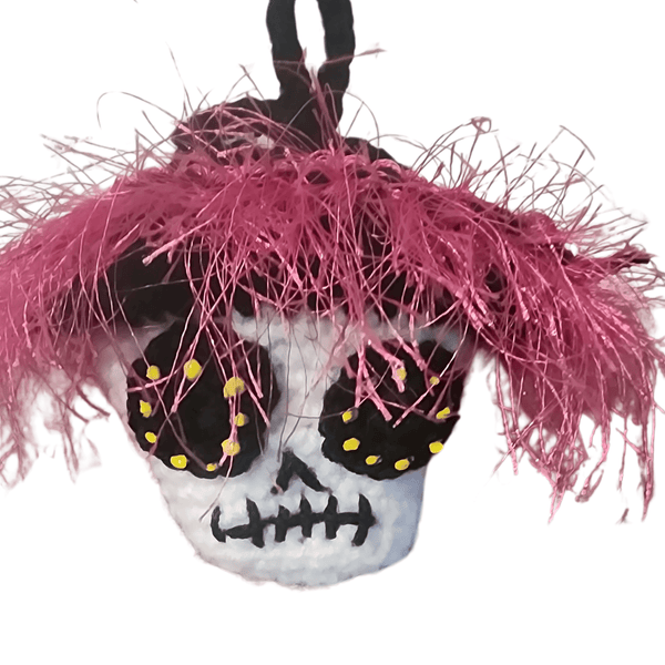Sugar Skull Treat Bag Crochet Pattern - My Fingers Fly