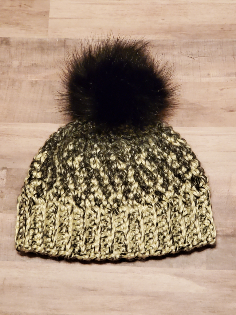 Quail Ski Hat (Adult Female Size) - Handmade Crochet