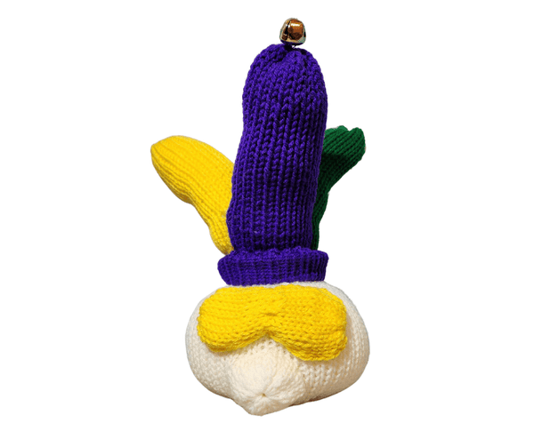 Mardis Gras Jester Eyeglass Holder Pattern for Addi Knitting Machines - My Fingers Fly