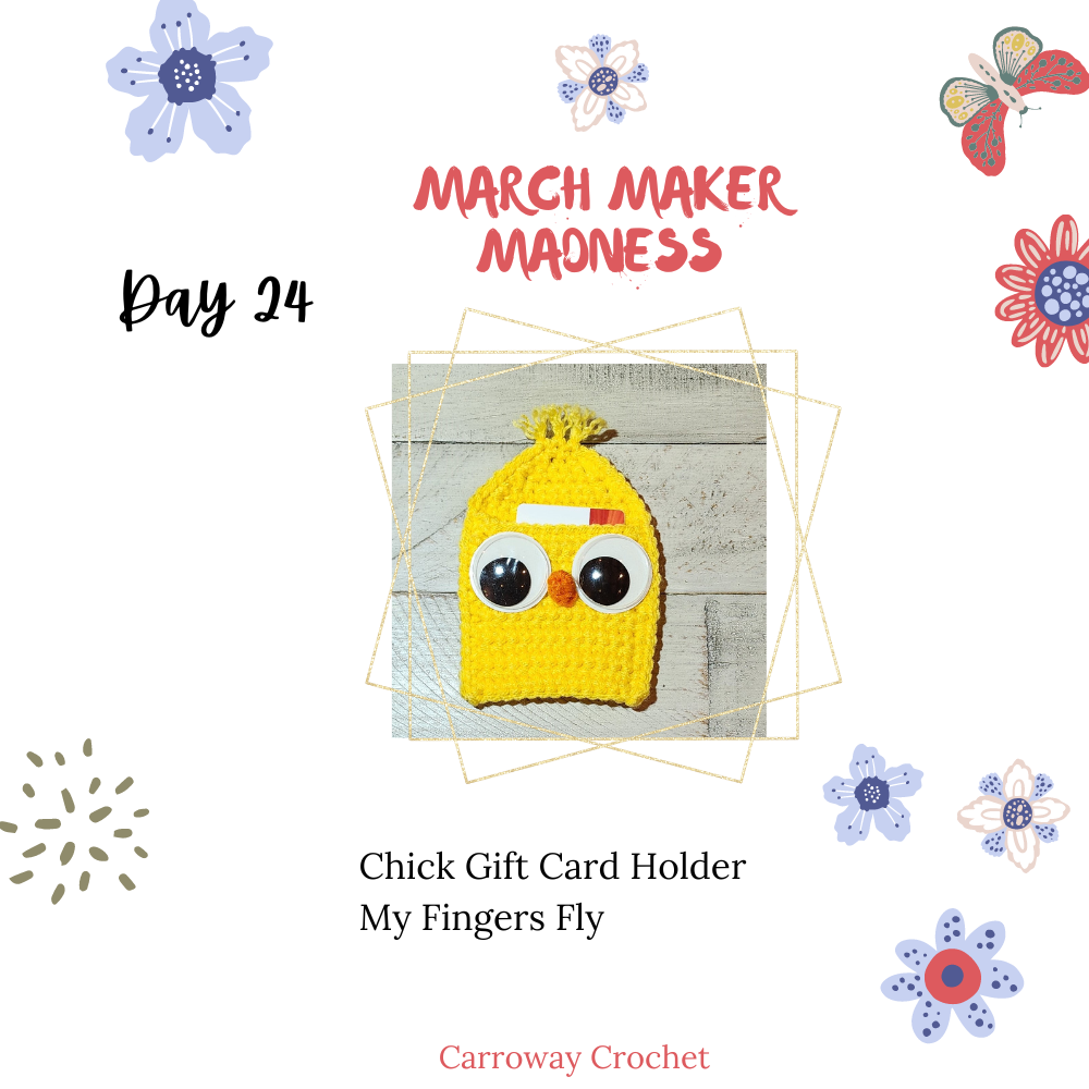 Easter Chick Gift Card Holder Crochet Pattern