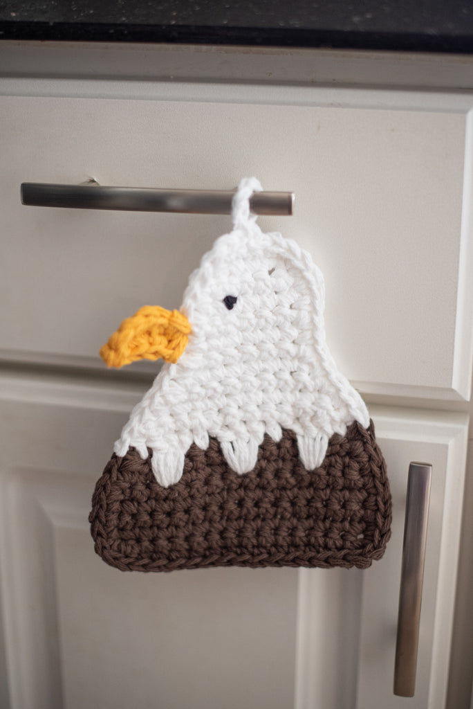 Bald Eagle Crochet Potholder