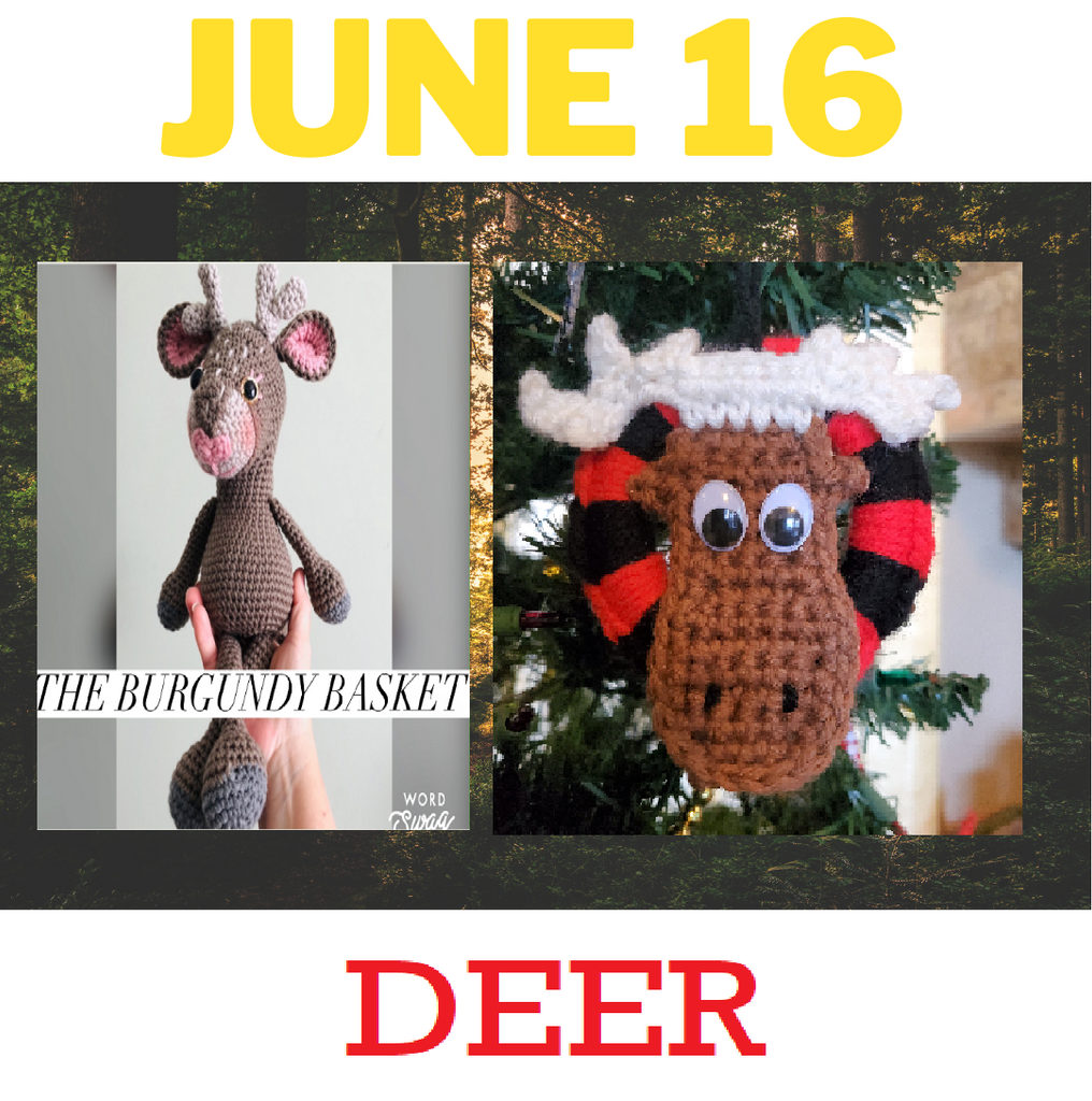 Zoo Blog Hop Day 16 - Deer and Moose - Plus the Summer Crochet Bundle