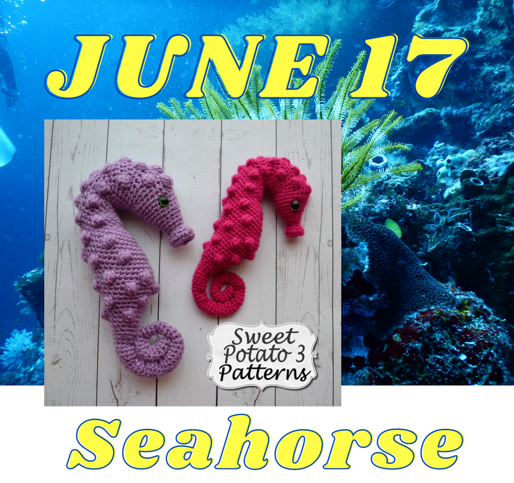 Zoo Blog Hop Day 17 - Seahorse - Plus the Summer Crochet Bundle