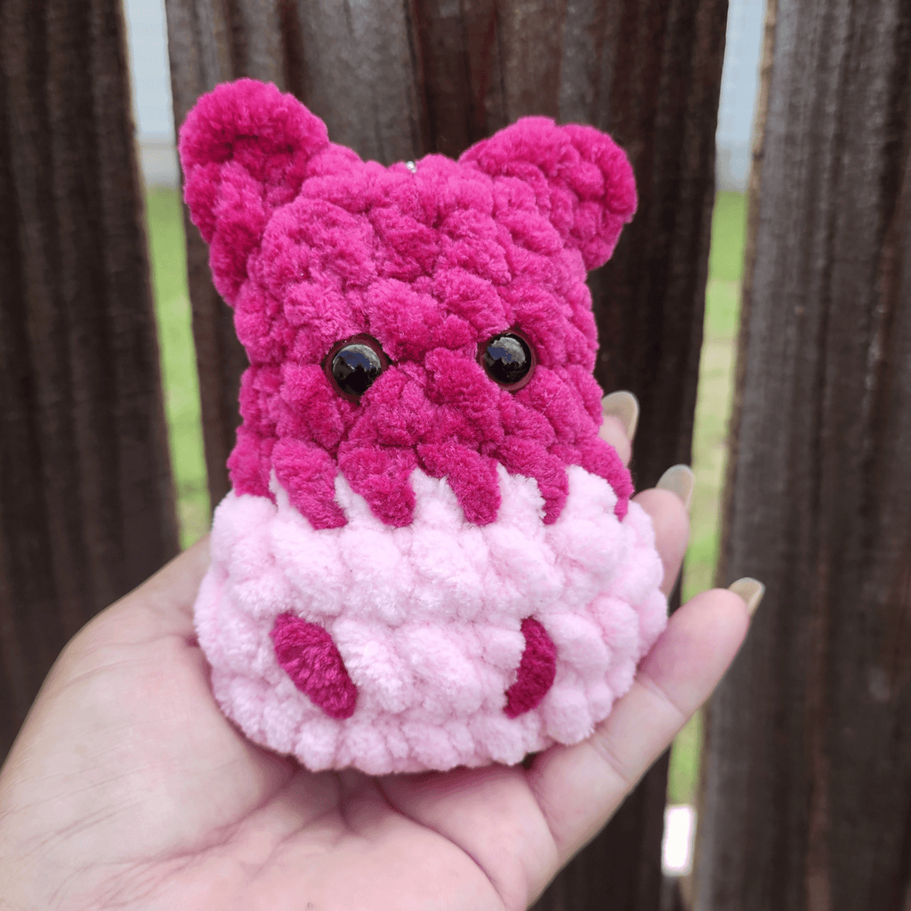 Baby Hippo Keychain Crochet Pattern
