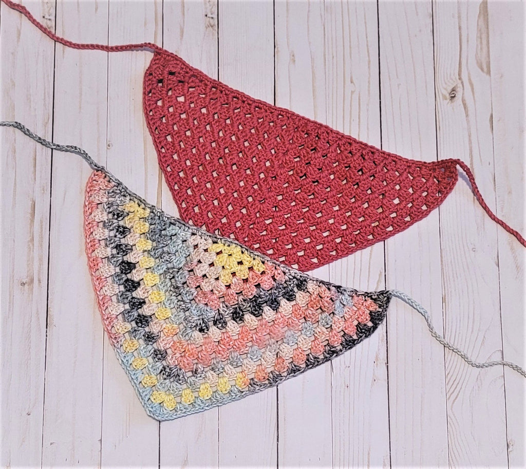 Granny Triangle Bandana - Layers of Lace Crochet Bundle - Summer Amigurumi Crochet Bundle