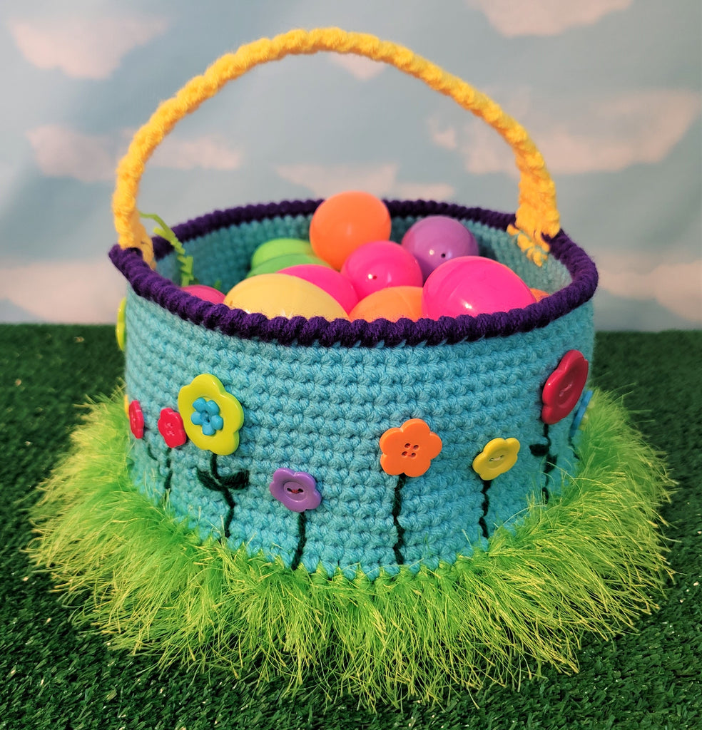 Easter Enchantment Crochet Ebook Giveaway - Flower Easter Basket Pattern
