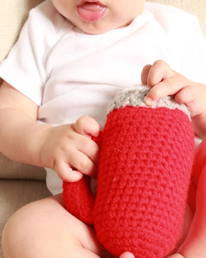 Flashlight Baby Rattle Crochet Pattern