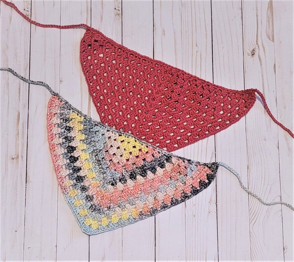 Granny Triangle Bandana - Layers of Lace Crochet Bundle - Summer Amigurumi Crochet Bundle