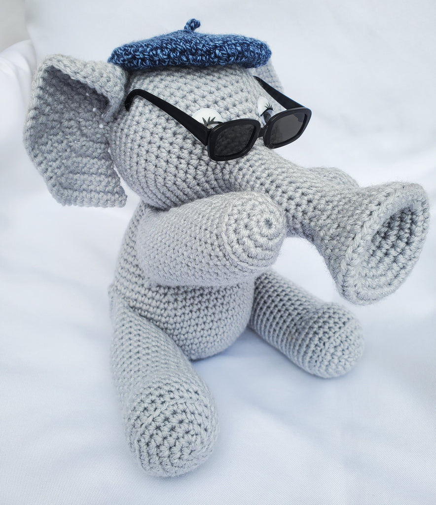 Miles the Jazzy Elephant Amigurumi - Summer Amigurumi Crochet Bundle - Layers of Lace Crochet Bundle