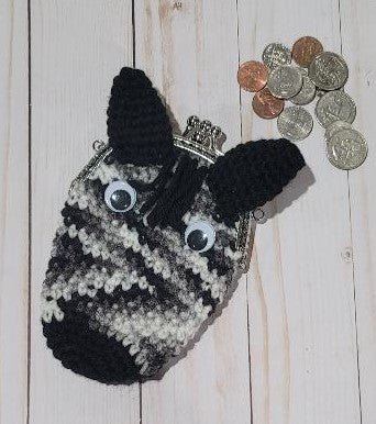 Zebra Coin Purse Crochet Pattern