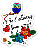 Owl Always Love Yarn Kiss-cut Stickers