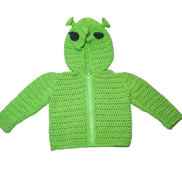 Alien Baby Sweater Crochet Pattern - PDF Download
