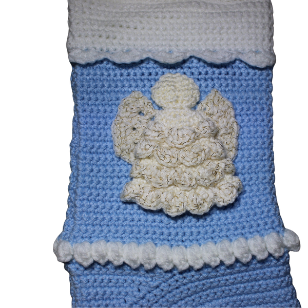 Angel Christmas Stocking Crochet Pattern PDF