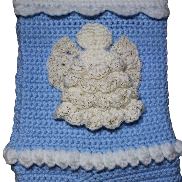 Angel Christmas Stocking Crochet Pattern PDF