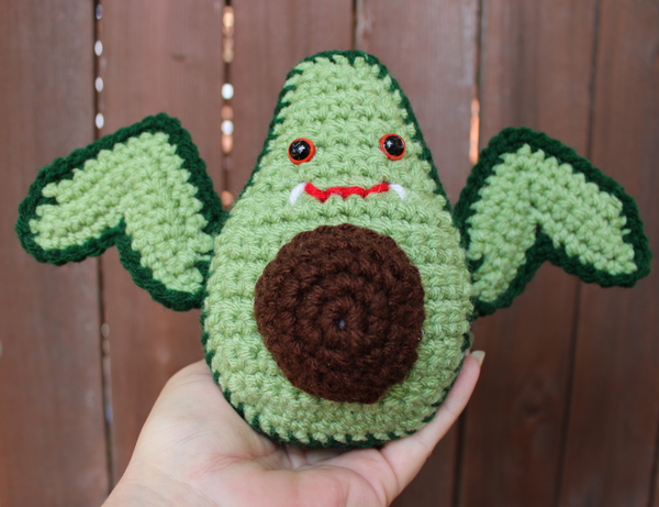 Batvocado Amigurumi Crochet Pattern