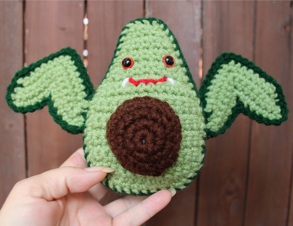 Batvocado Amigurumi Crochet Pattern