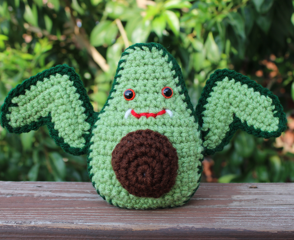 Batvocado Amigurumi Crochet Pattern