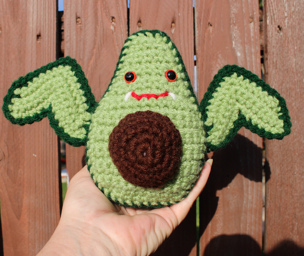 Batvocado Amigurumi Crochet Pattern