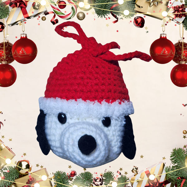 Beagle Christmas Gift Bag Crochet Pattern