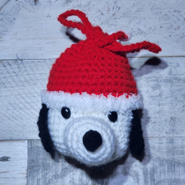 Beagle Christmas Gift Bag Crochet Pattern