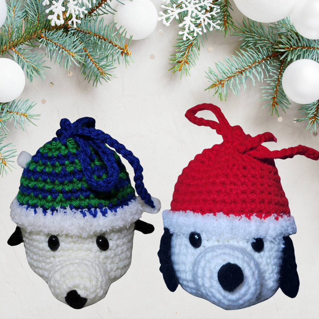 Beagle Christmas Gift Bag Crochet Pattern