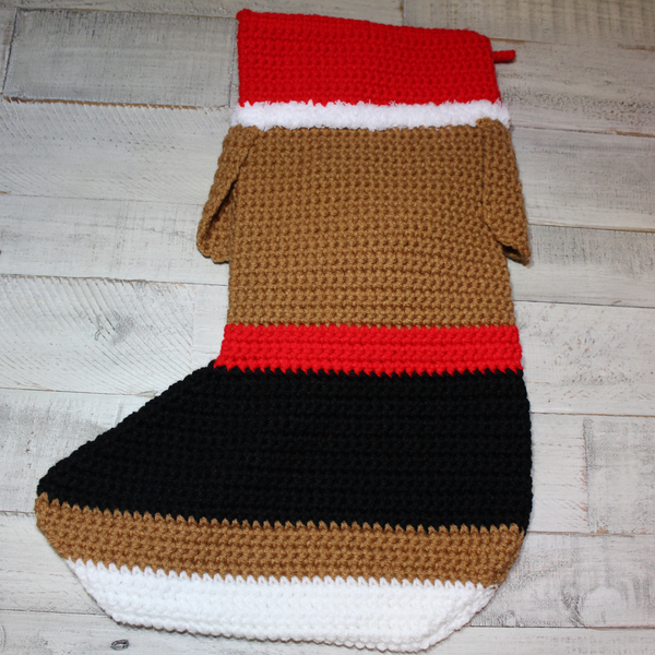 Beagle Christmas Stocking Crochet Pattern