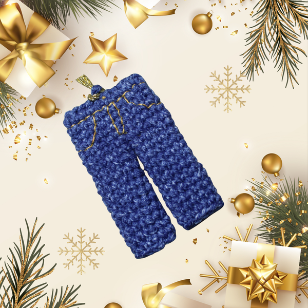 Blue Jeans Ornament Crochet Pattern