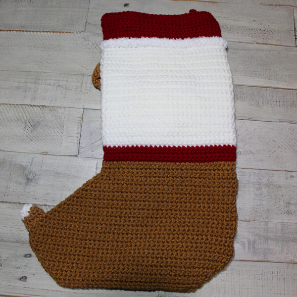 Bulldog Christmas Stocking Crochet Pattern