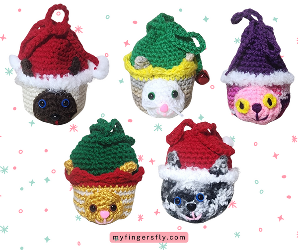 Santa Claws Gift Bag Crochet Pattern