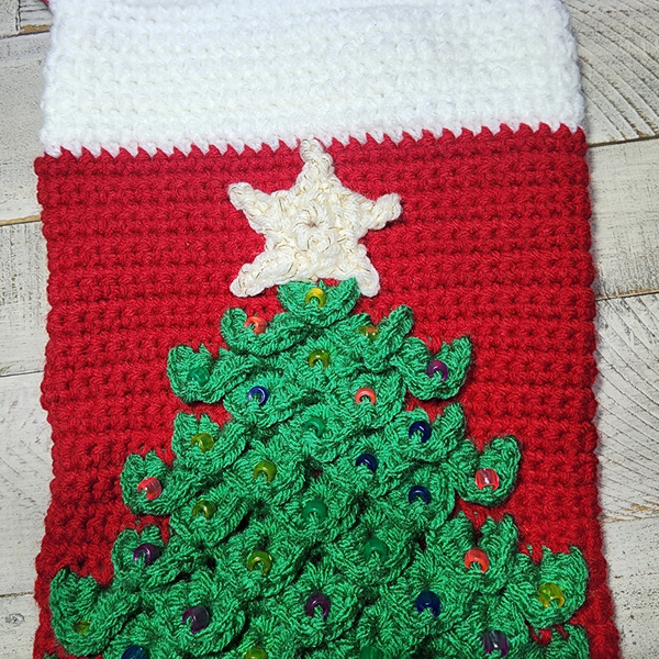 Christmas Tree Stocking Crochet Pattern