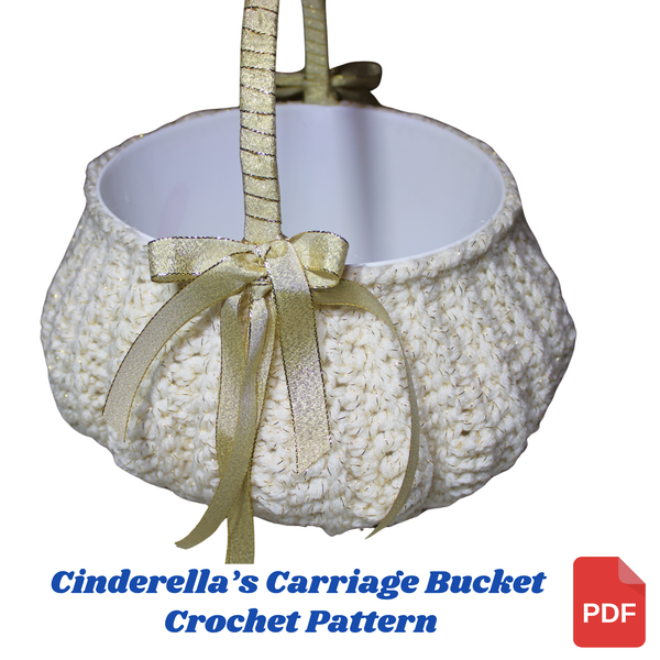 Cinderella’s Carriage Halloween Bucket Crochet Pattern