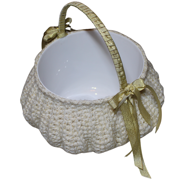 Cinderella’s Carriage Halloween Bucket Crochet Pattern
