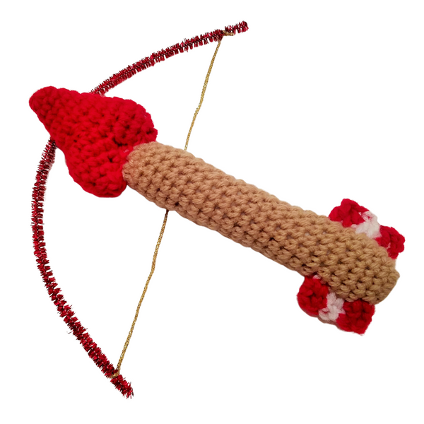 Cupid's Arrow Baby Rattle Crochet Pattern