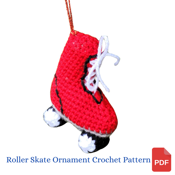 Roller Skate Ornament Crochet Pattern