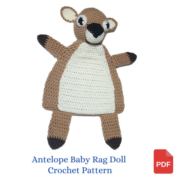 Baby Antelope Rag Doll Crochet Pattern