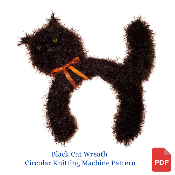 Black Cat Door Hanger Pattern with Video Tutorial