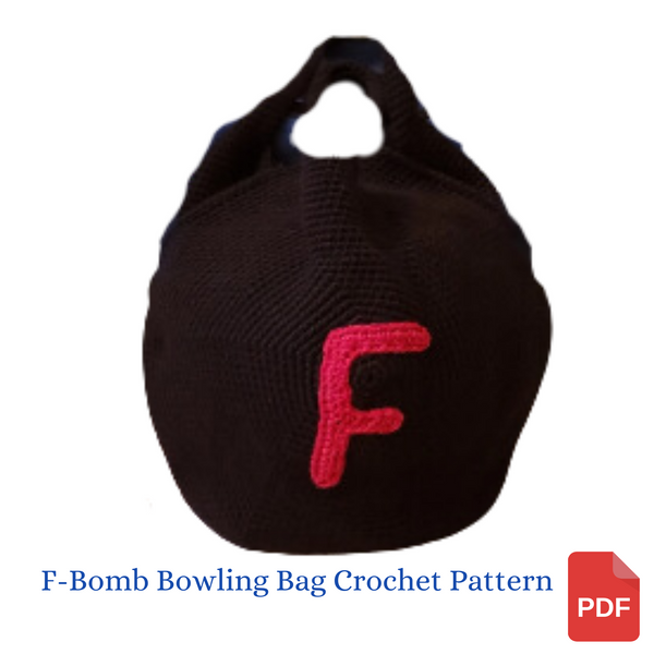 F-Bomb Bowling Ball Bag Crochet Pattern