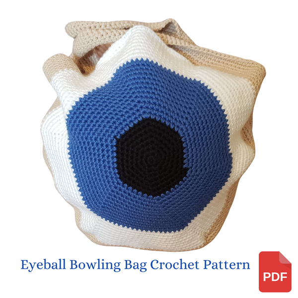 Eyeball Bowling Ball Bag Crochet Pattern